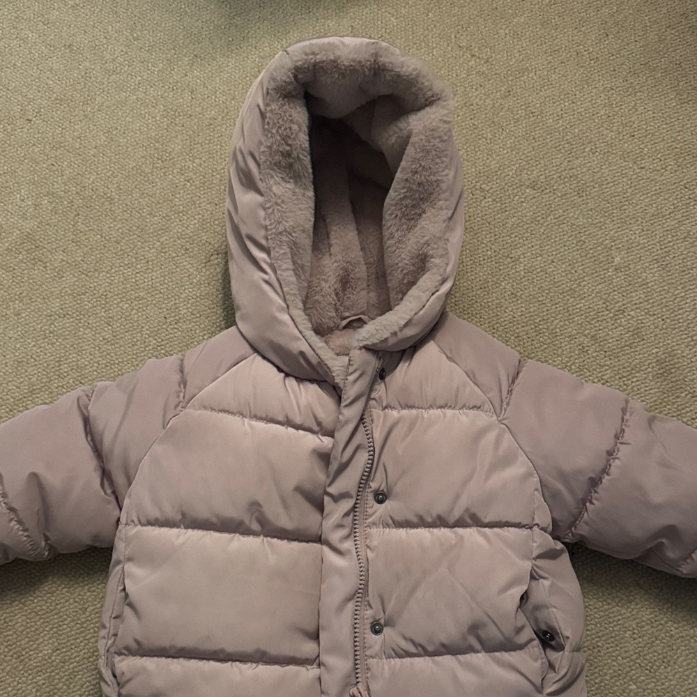 Zara Cozy Kids Puffer Jacket - Lavendar